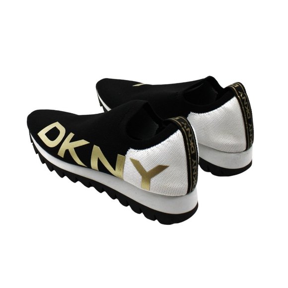 DKNY Women's Azer - Slip on Runner Sneakers in Black Size 8 - Picture 4 of 6